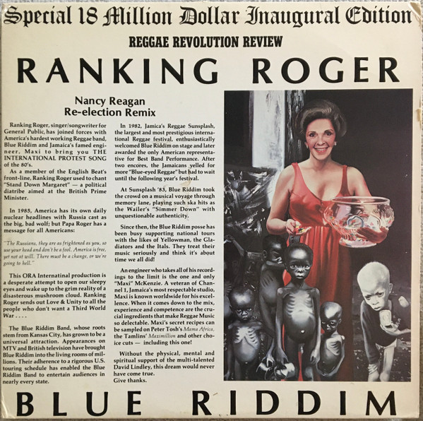 Nancy Reagan Re-Election Remix by Blue Riddim, Ranking Roger, Papa Kojie