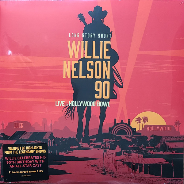 (Long Story Short) Willie Nelson 90 (Live At The Hollywood Bowl) by Various physical vinyl pressing cover artwork on VinVibe