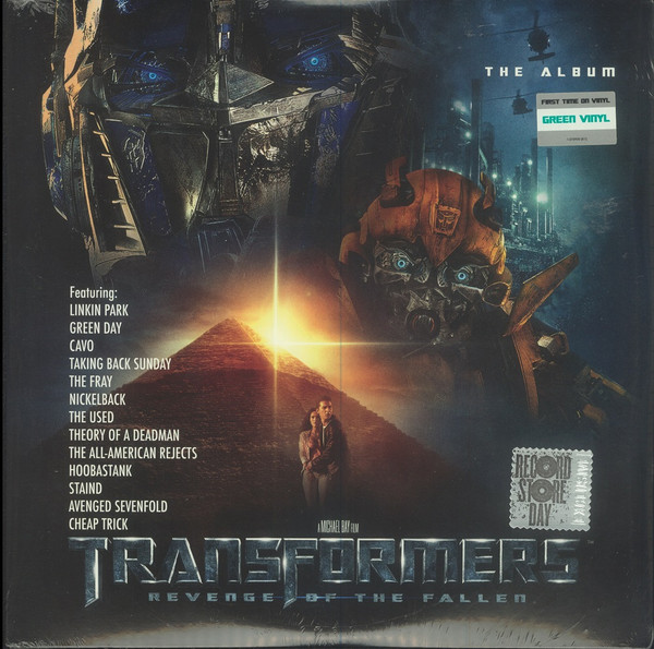 Transformers: Revenge Of The Fallen (The Album) by Various physical vinyl pressing cover artwork on VinVibe