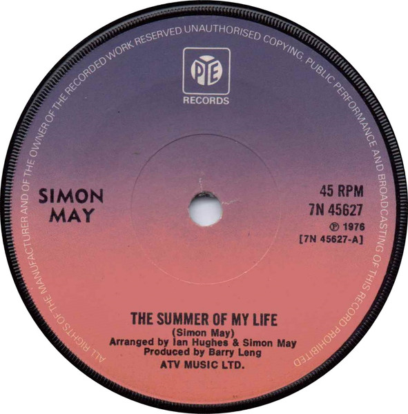 The Summer Of My Life by Simon May