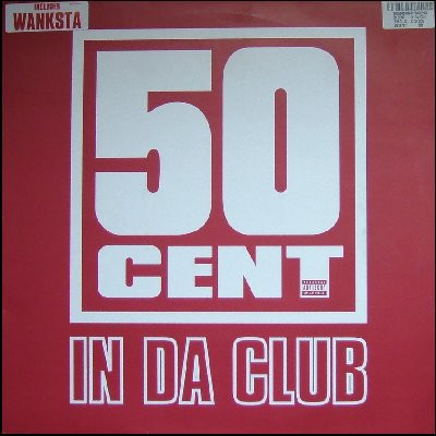 In Da Club by 50 Cent physical vinyl pressing cover artwork on VinVibe