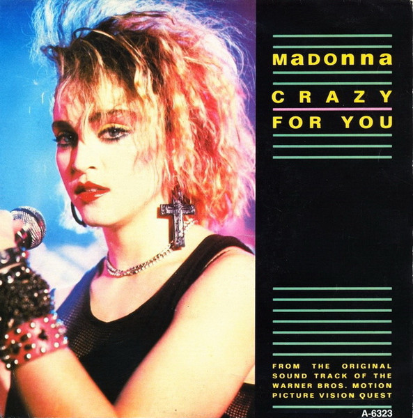 Crazy For You by Madonna physical vinyl pressing cover artwork on VinVibe