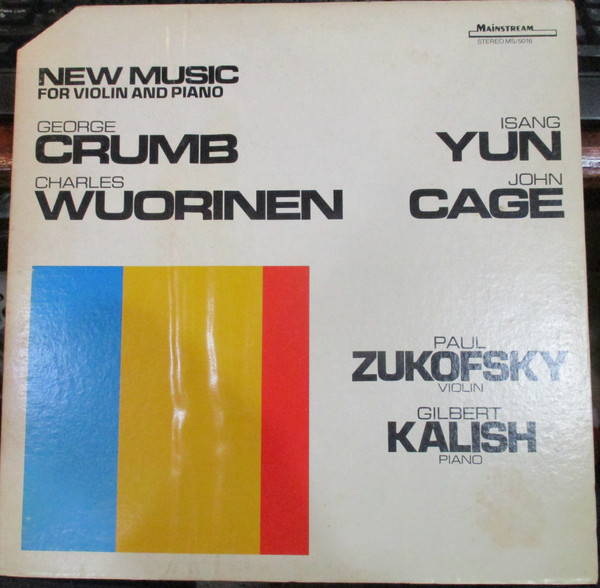 New Music For Violin And Piano by Paul Zukofsky