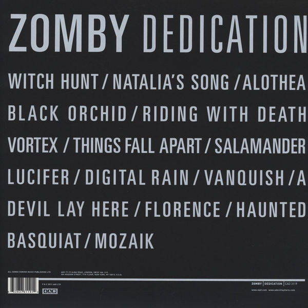 Dedication by Zomby