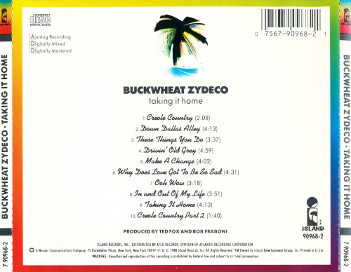Taking It Home by Buckwheat Zydeco