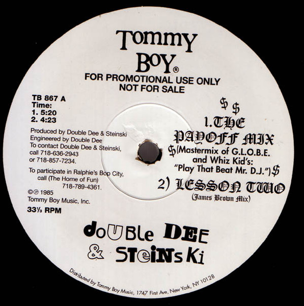 Lesson 1, 2 &amp; 3 by Double Dee &amp; Steinski