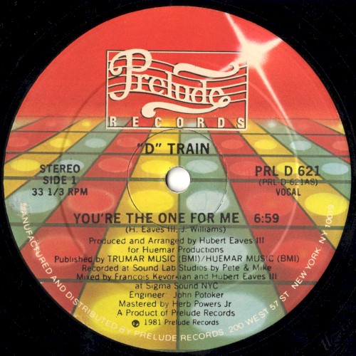 You're The One For Me by D-Train