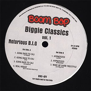 Notorious B.I.G. vinyl record cover artwork on VinVibe
