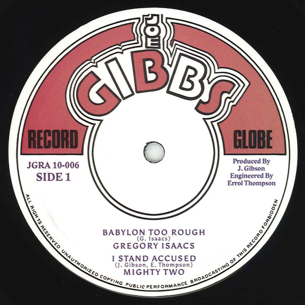 Babylon Too Rough / Heart And Soul by Gregory Isaacs