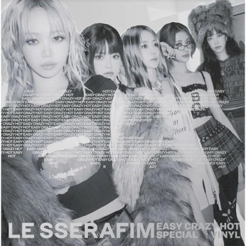 Easy-Crazy-Hot by Le Sserafim physical vinyl pressing cover artwork on VinVibe