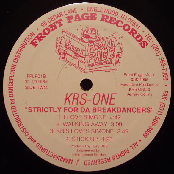 Strictly For Da Breakdancers by KRS-One