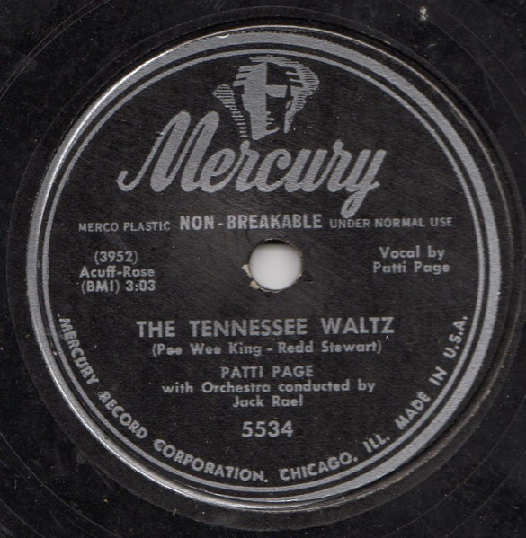 The Tennessee Waltz / Long Long Ago by Patti Page