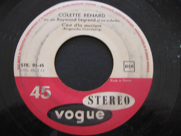 C'Est D'La Musique / C'Est Moi La Java by Colette Renard