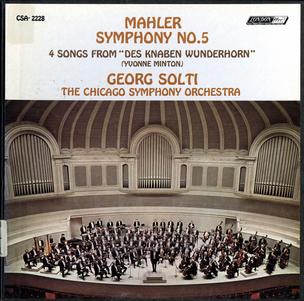 Symphony No. 5 In C# Minor / Songs From Des Knaben Wunderhorn by Gustav Mahler
