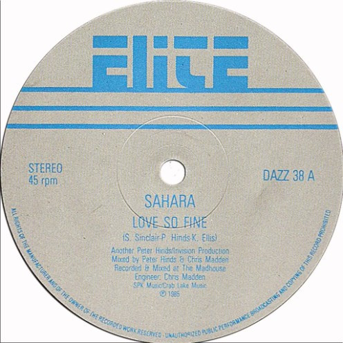Love So Fine by Sahara