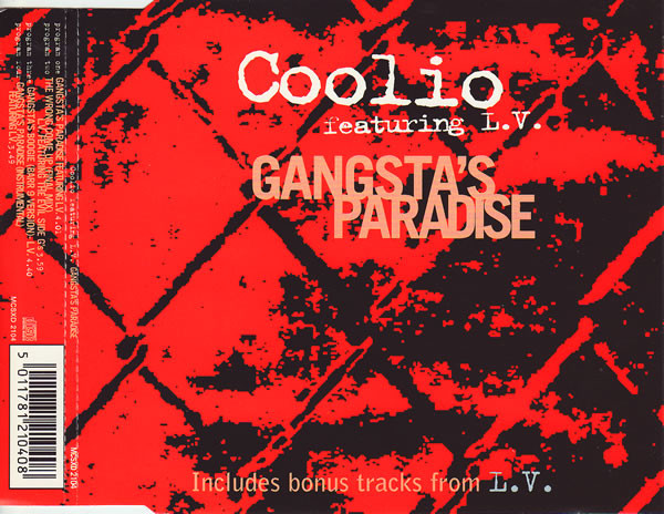 Gangsta’s Paradise by Coolio, LV physical vinyl pressing cover artwork on VinVibe