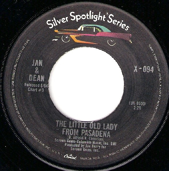 The Little Old Lady From Pasadena / Popsicle by Jan &amp; Dean