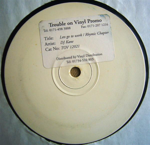 DJ Kane vinyl record cover artwork on VinVibe