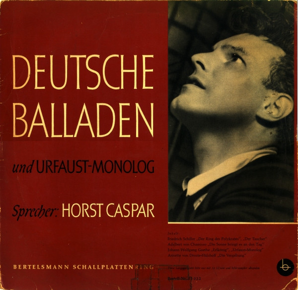 Deutsche Balladen Und Urfaust-Monolog by Horst Caspar