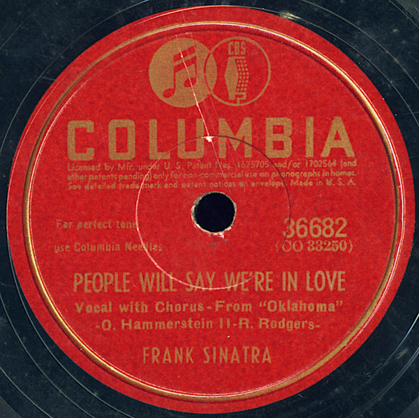 People Will Say We're In Love / Oh, What A Beautiful Mornin' by Frank Sinatra