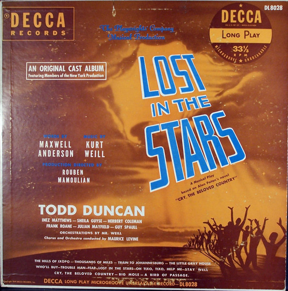 Lost In The Stars by Todd Duncan