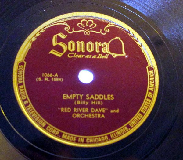 Empty Saddles / Red River Valley by "Red River Dave" And Orchestra
