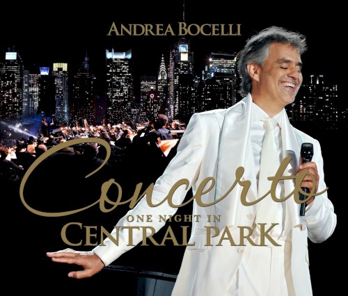 Concerto: One Night In Central Park by Andrea Bocelli physical vinyl pressing cover artwork on VinVibe