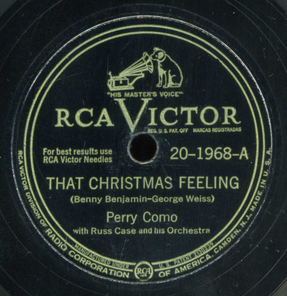 That Christmas Feeling / Winter Wonderland by Perry Como
