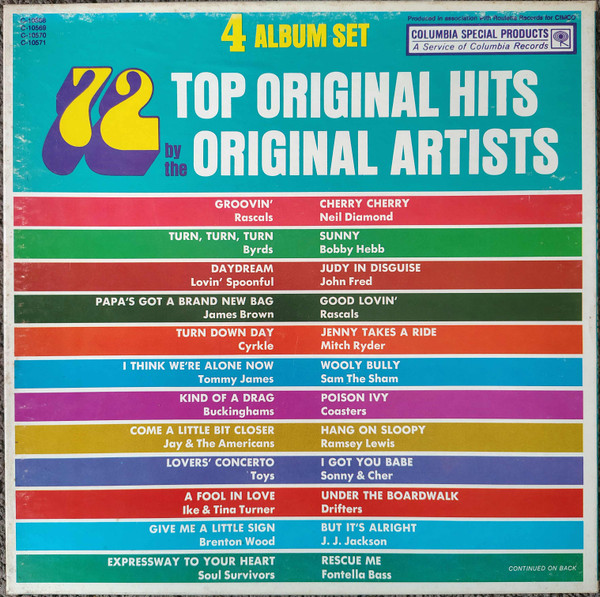 72 Original Hits by Various