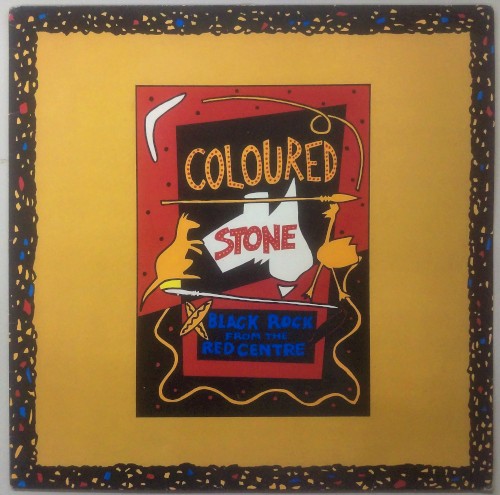 Black Rock From The Red Centre by Coloured Stone