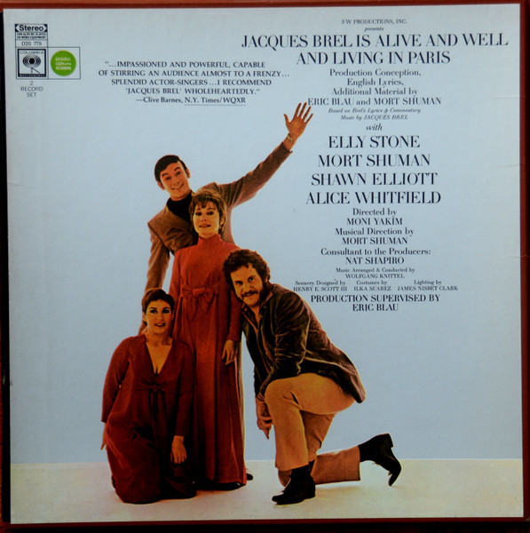 Jacques Brel Is Alive And Well And Living In Paris by Eric Blau