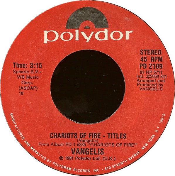 Chariots Of Fire / Eric's Theme by Vangelis