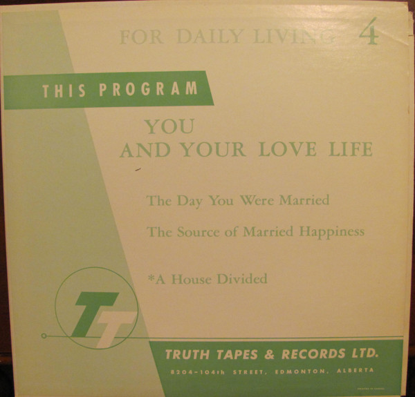 For Daily Living: You And Your Love Life Vol.4 by No Artist