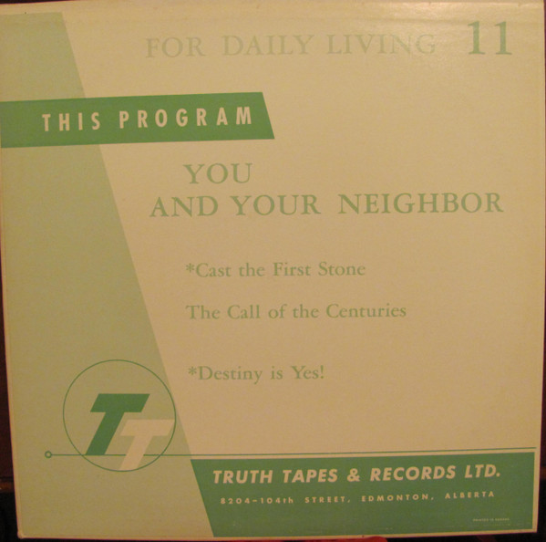 For Daily Living: You And Your Neighbor Vol. 11 by No Artist