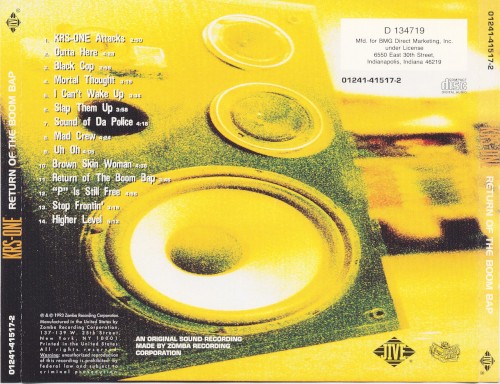 Return Of The Boom Bap by KRS-One