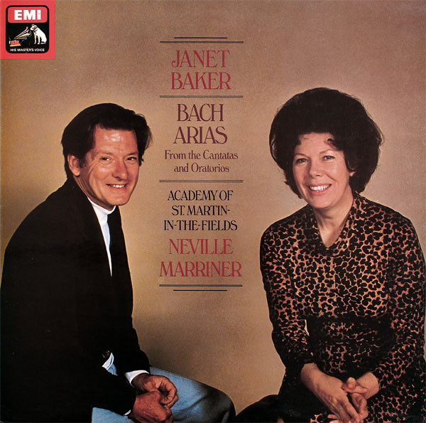 Bach Arias From The Cantatas And Oratorios by Janet Baker