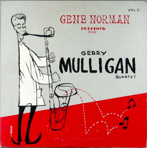 Gene Norman Presents The Gerry Mulligan Quartet by Gerry Mulligan Quartet physical vinyl pressing cover artwork on VinVibe