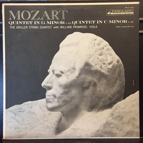 Mozart: Quintet in G Minor K. 516 / Quintet In C Minor K. 406 by The Griller String Quartet