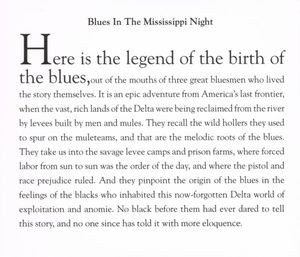 Blues In The Mississippi Night by Alan Lomax