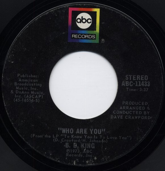Who Are You by B.B. King