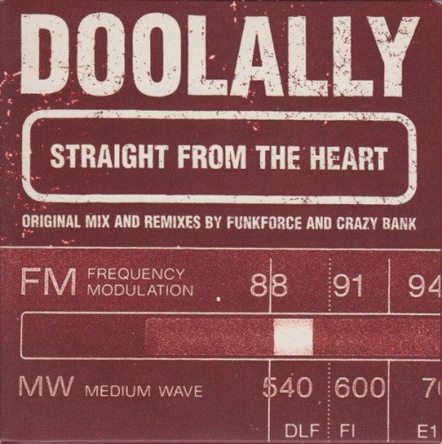 Straight From The Heart by Doolally physical vinyl pressing cover artwork on VinVibe
