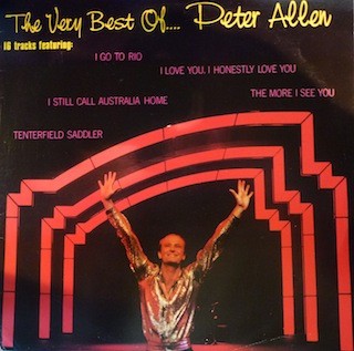 The Very Best Of.... Peter Allen by Peter Allen physical vinyl pressing cover artwork on VinVibe