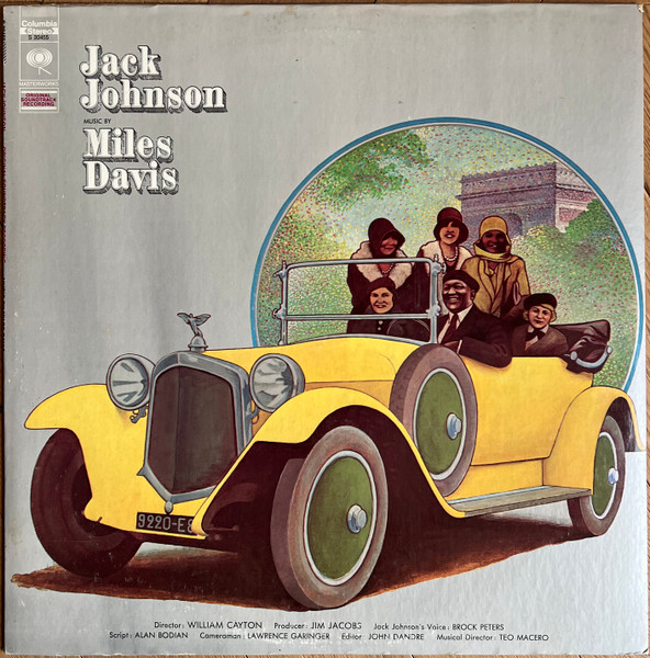 Jack Johnson (Original Soundtrack Recording) by Miles Davis physical vinyl pressing cover artwork on VinVibe