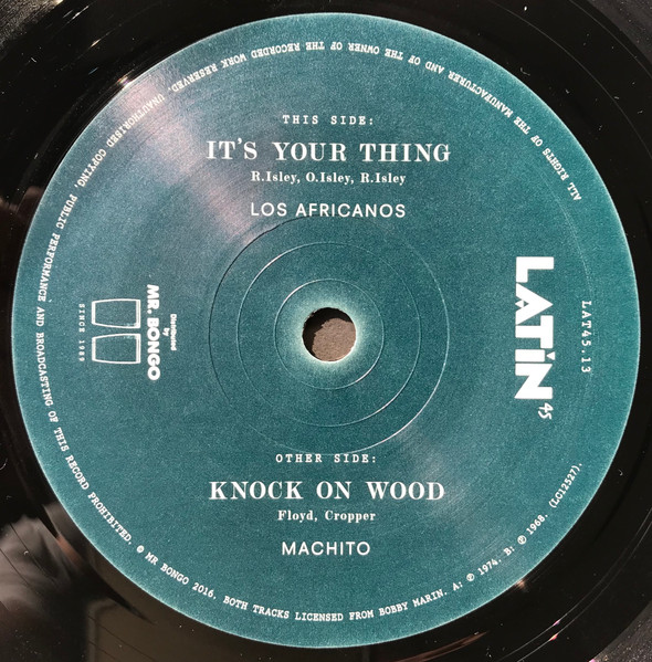 It's Your Thing / Knock On Wood by Los Africanos, Machito