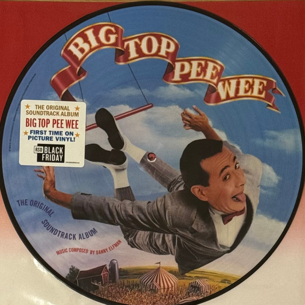 Big Top Pee-Wee (The Original  Soundtrack Album) by Danny Elfman physical vinyl pressing cover artwork on VinVibe