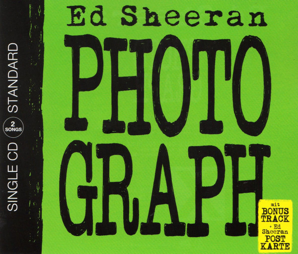 Photograph by Ed Sheeran physical vinyl pressing cover artwork on VinVibe