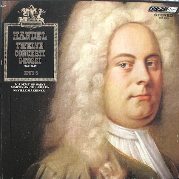 12 Concerti Grossi Op. 6 by Georg Friedrich Händel physical vinyl pressing cover artwork on VinVibe