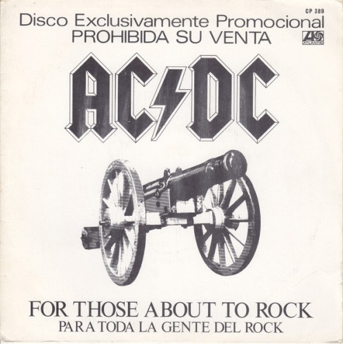 For Those About To Rock (We Salute You) by AC/DC