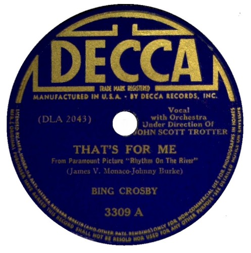 Collectors' Classics Volume 7: Sings The Songs From "East Side Of Heaven" And "Rhythm On The River" by Bing Crosby
