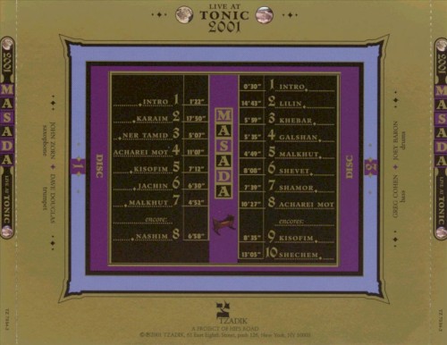 Live At Tonic 2001 by Masada